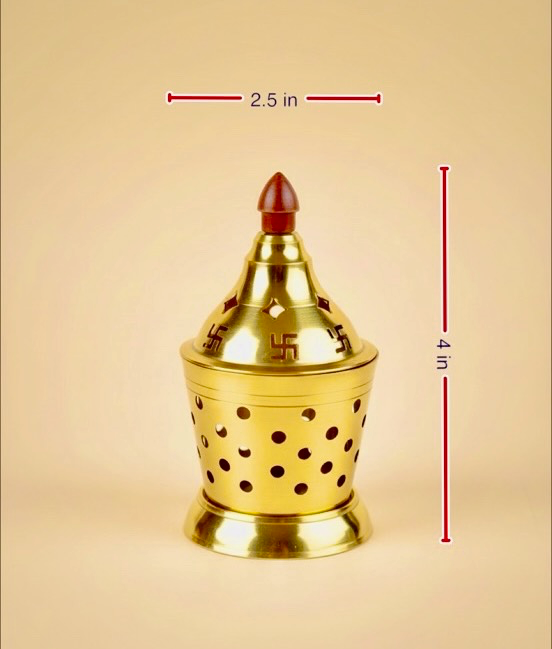 [SD075] Brass ODP Handi Deep With Wooden Nobe - [SD075] (1 No)