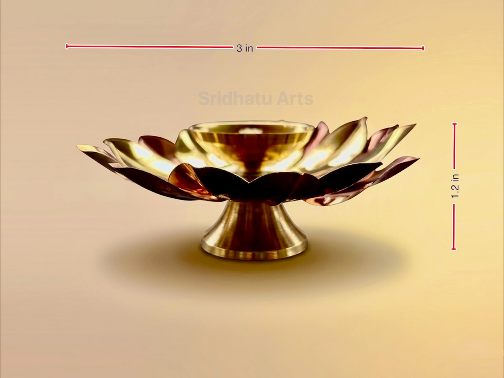 [SD096] Copper Brass Lotus Deep - [SD096] (3 No)