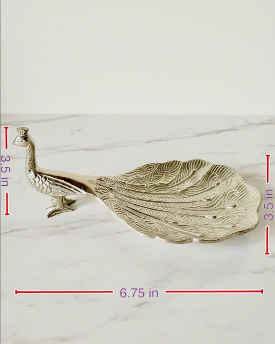 [SD031] Peacock Silver Tray - [SD031] (1 No)