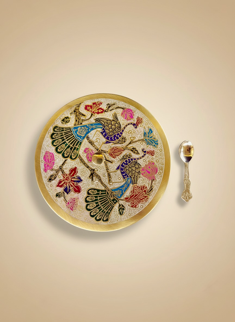 Brass Spice Box Mor Design - [SD042]